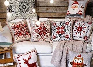 Наборы для вышивки подушек
