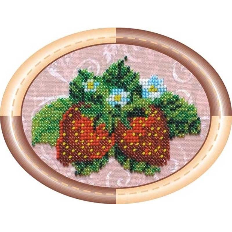 Bead embroideri kit Mini Abris Art AM-003 Strawberries
