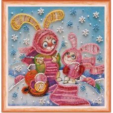 Bead embroideri kit Mini Abris Art AM-091 Bunny for knitting