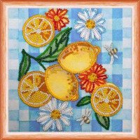 Набір міні для вишивання бісером Абріс Арт АМ-119 Літні лимони