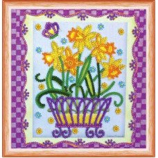 Bead embroideri kit Mini Abris Art AM-160 Narcissuses blossomed