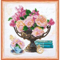 Набор мини для вышивки бисером Абрис Арт АМ-169 Садовые цветы