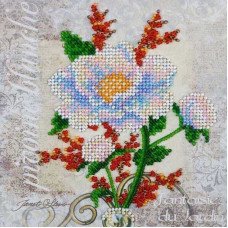 Bead embroideri kit Mini Abris Art AM-173 White flower