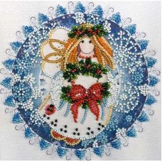 Набір міні для вишивання бісером Абріс Арт АМ-184 Різдвяний янгол