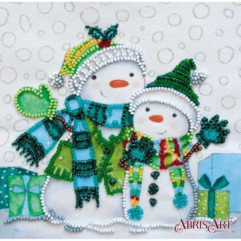 Bead embroideri kit Mini Abris Art AM-220 Snow friends