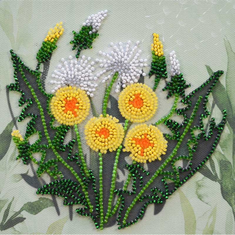 Bead embroideri kit Mini Abris Art AM-254 Favorite dandelion