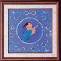 Main Bead Embroidery Kit on Canvas  Abris Art AB-007-11 Capricorn