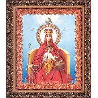 Main Bead Embroidery Kit on Canvas  Abris Art AB-030 Mother of God