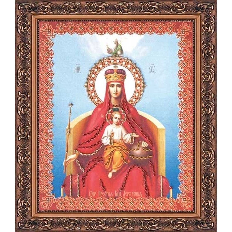 Main Bead Embroidery Kit on Canvas  Abris Art AB-030 Mother of God