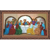 Main Bead Embroidery Kit on Canvas  Abris Art AB-109 The Last Supper