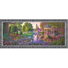 Main Bead Embroidery Kit on Canvas  Abris Art AB-179 By the pond