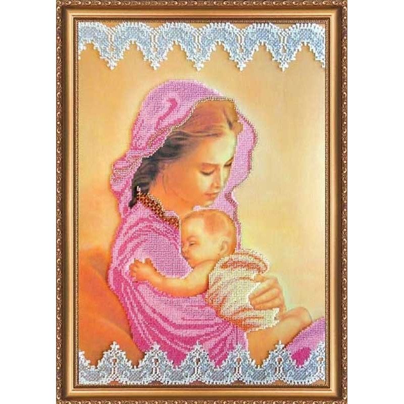 Main Bead Embroidery Kit on Canvas  Abris Art AB-240 Happiness