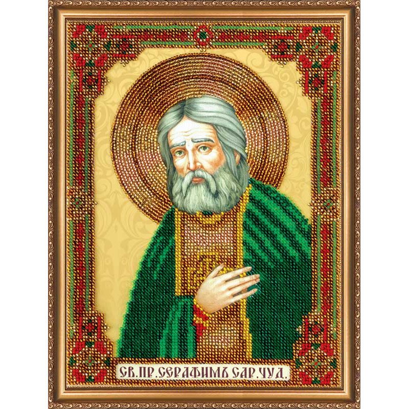 Набір для вишивання бісером на полотні Абріс Арт АВ-287 Ікона Серафим Саровський
