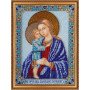Main Bead Embroidery Kit on Canvas  Abris Art AB-303 Icon of the Mother of God