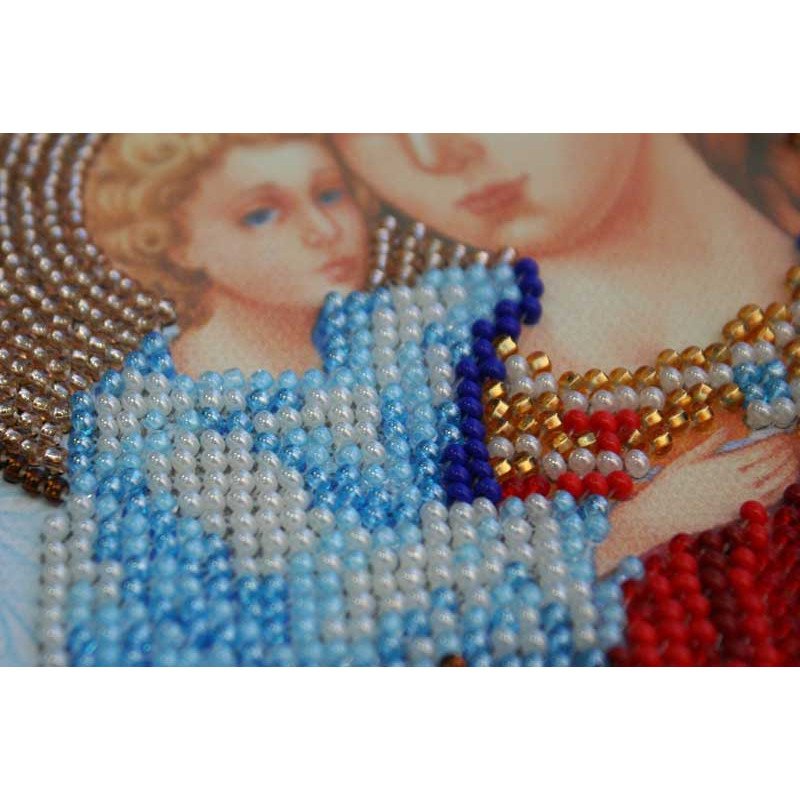 Main Bead Embroidery Kit on Canvas  Abris Art AB-303 Icon of the Mother of God