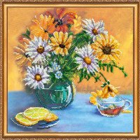 Main Bead Embroidery Kit on Canvas  Abris Art AB-315 Morning scent
