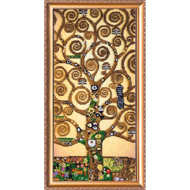 Main Bead Embroidery Kit on Canvas  Abris Art AB-317 Tree of Life