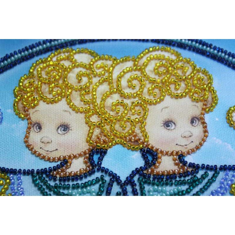 Main Bead Embroidery Kit on Canvas  Abris Art AB-332-03 Gemini