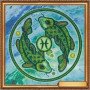 Main Bead Embroidery Kit on Canvas  Abris Art AB-332-12 Sign of the Zodiac of Pisces