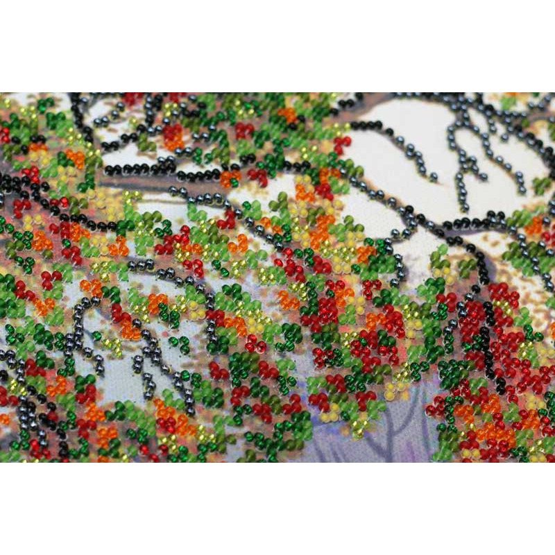 Main Bead Embroidery Kit on Canvas  Abris Art AB-347 A corner of paradise
