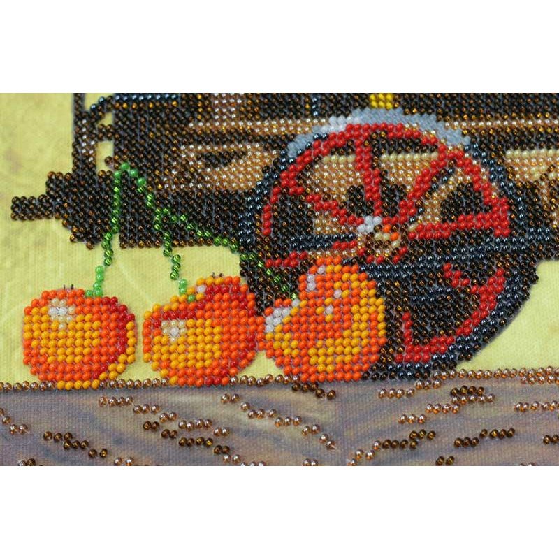Main Bead Embroidery Kit on Canvas  Abris Art AB-351 Let's drive