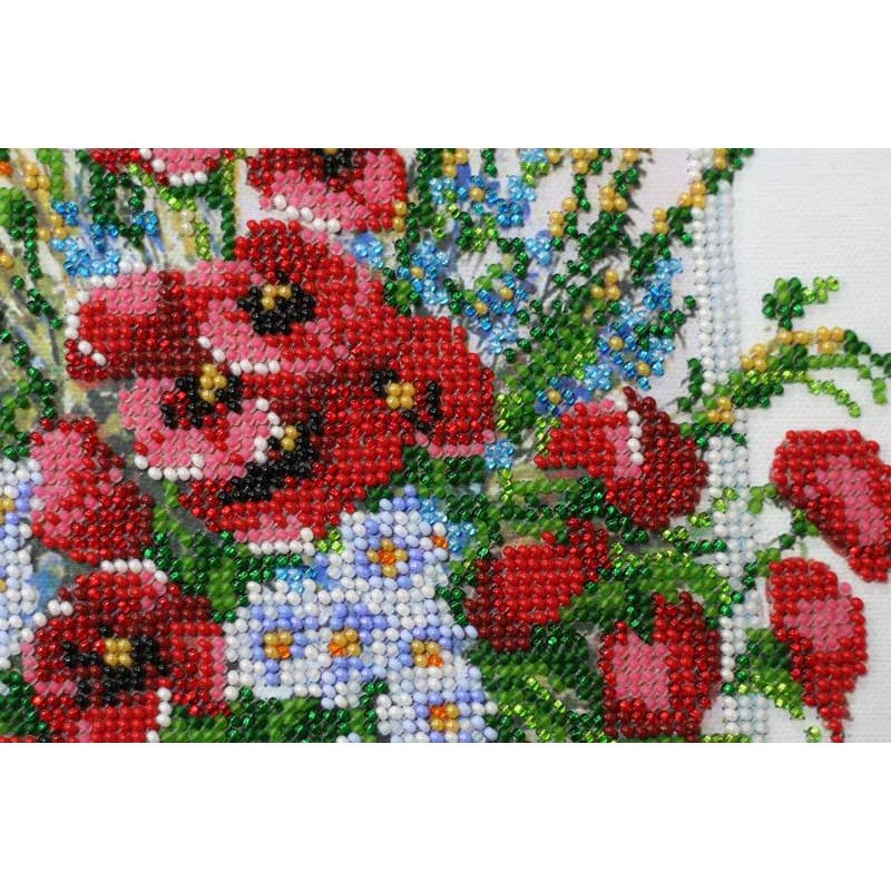 Main Bead Embroidery Kit on Canvas  Abris Art AB-392 Aromas of summer-3