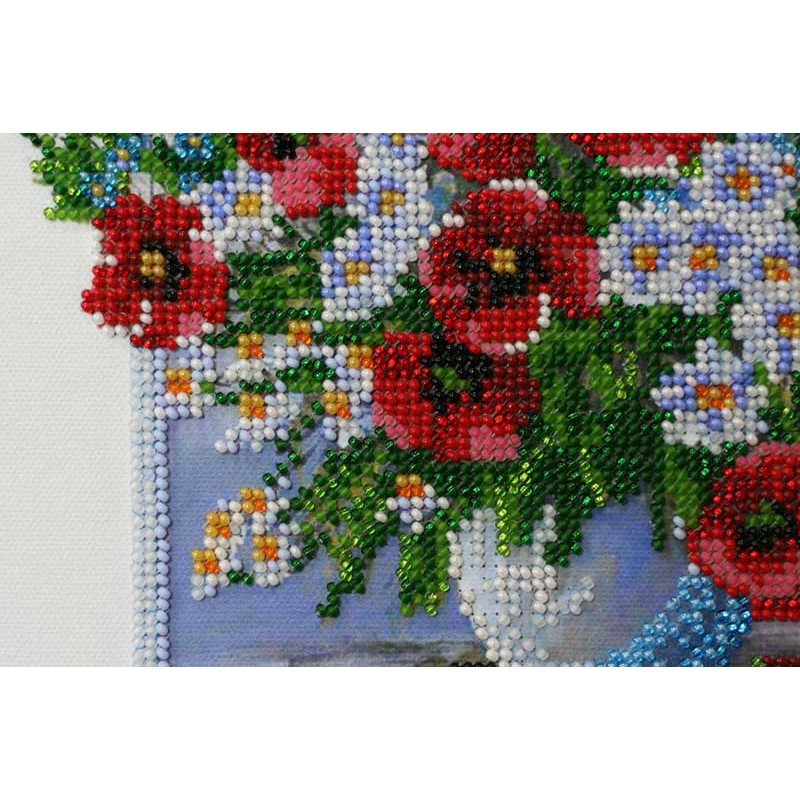 Main Bead Embroidery Kit on Canvas  Abris Art AB-392 Aromas of summer-3
