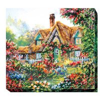 Main Bead Embroidery Kit on Canvas  Abris Art AB-403 Lovely house