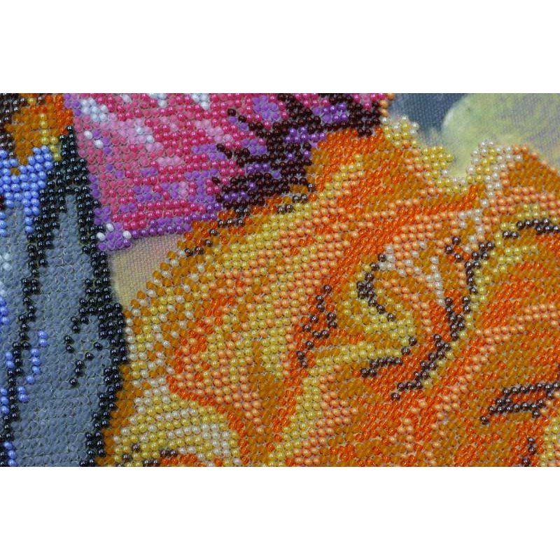 Main Bead Embroidery Kit on Canvas  Abris Art AB-419 Flirting
