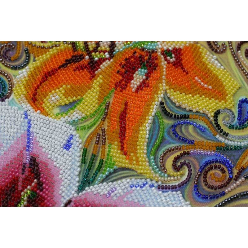 Main Bead Embroidery Kit on Canvas  Abris Art AB-423 The Three Virtues