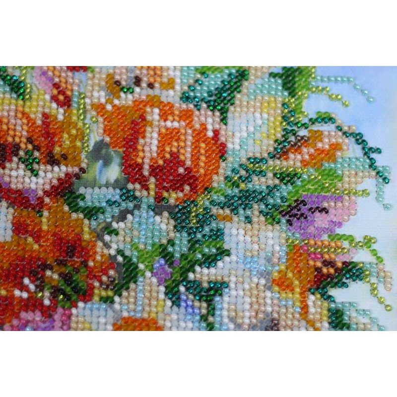 Main Bead Embroidery Kit on Canvas  Abris Art AB-430 Hug