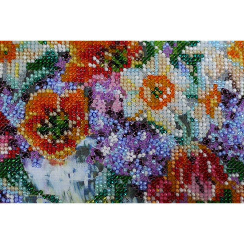 Main Bead Embroidery Kit on Canvas  Abris Art AB-430 Hug