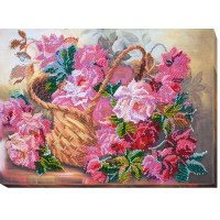 Main Bead Embroidery Kit on Canvas  Abris Art AB-441 Pink tenderness