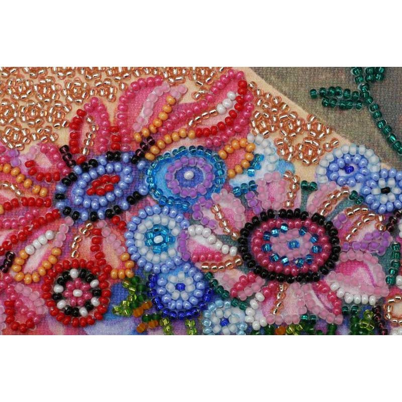 Main Bead Embroidery Kit on Canvas  Abris Art AB-447 With good news