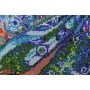 Main Bead Embroidery Kit on Canvas  Abris Art AB-448 Turquoise