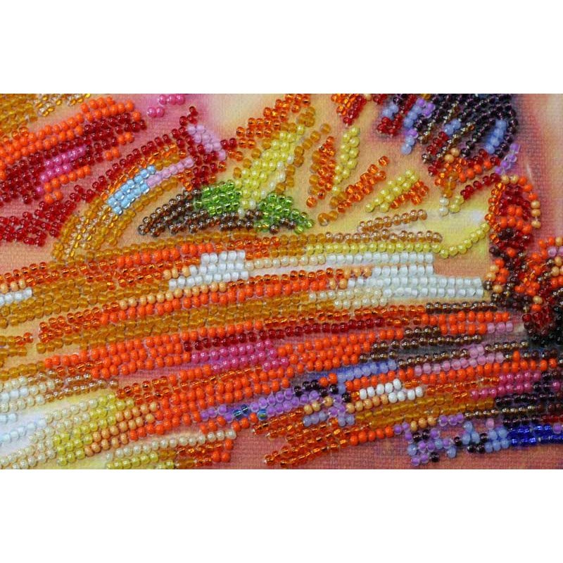 Main Bead Embroidery Kit on Canvas  Abris Art AB-450 In the rhythm of the tango