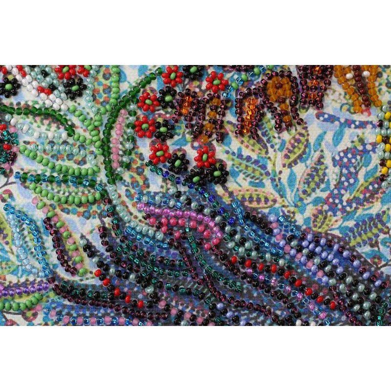Main Bead Embroidery Kit on Canvas  Abris Art AB-476 At the fairy-tale lake