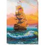 Main Bead Embroidery Kit on Canvas  Abris Art AB-484 On the waves