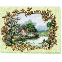 Main Bead Embroidery Kit on Canvas  Abris Art AB-493 Water surface