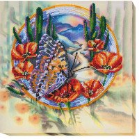 Main Bead Embroidery Kit on Canvas  Abris Art AB-502 Watercolors of summer-2