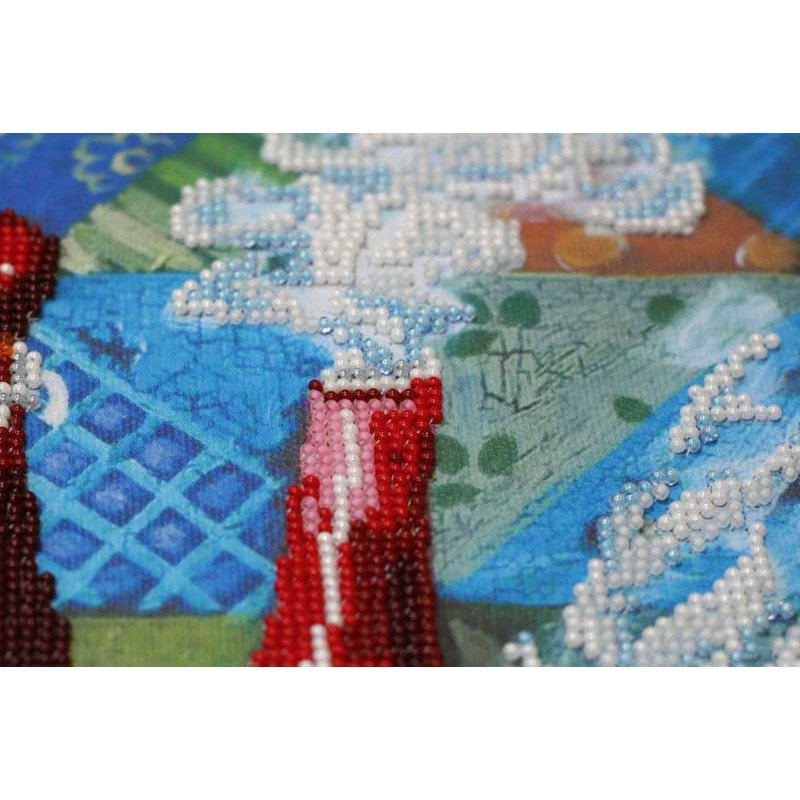 Main Bead Embroidery Kit on Canvas  Abris Art AB-507 Dessert service