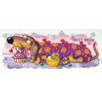 Main Bead Embroidery Kit on Canvas  Abris Art AB-517 Sweet Toothpiece