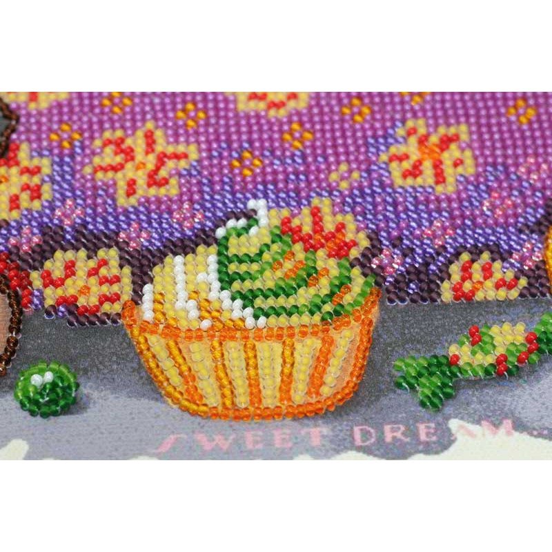 Main Bead Embroidery Kit on Canvas  Abris Art AB-517 Sweet Toothpiece