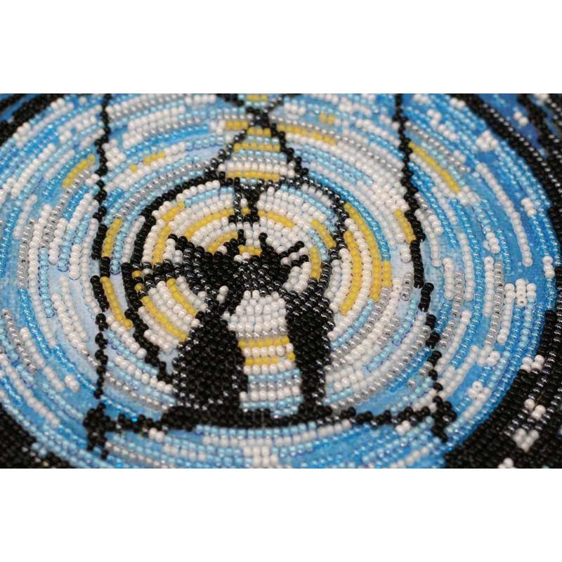 Main Bead Embroidery Kit on Canvas  Abris Art AB-521 Night rendezvous