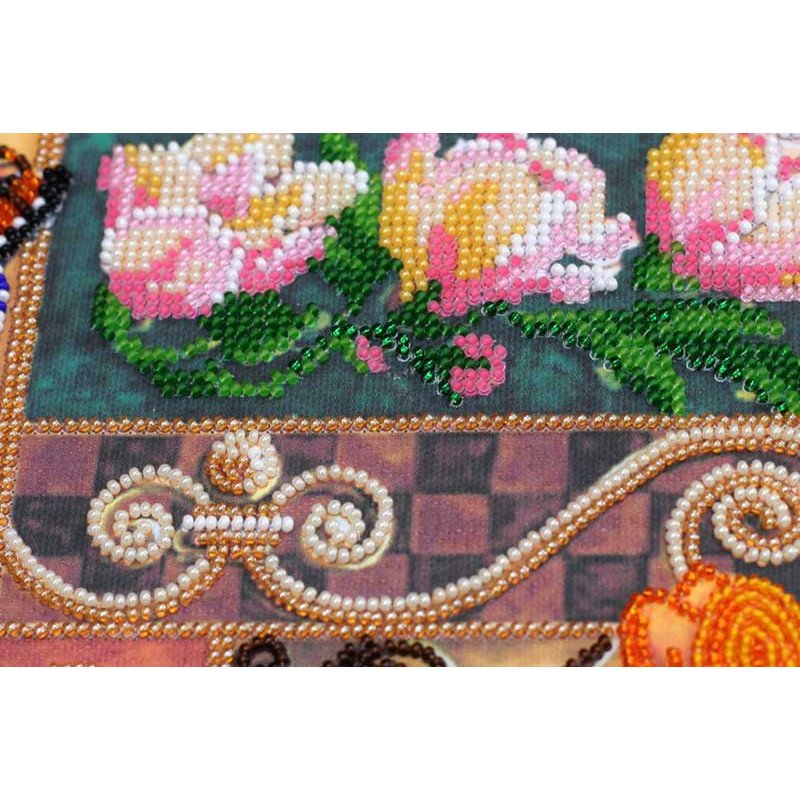 Набор для вышивки бисером на холсте Абрис Арт АВ-536 Весенние сокровища