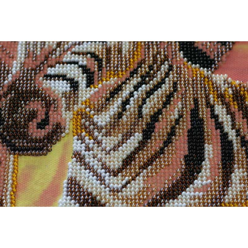 Main Bead Embroidery Kit on Canvas  Abris Art AB-539 Zebras