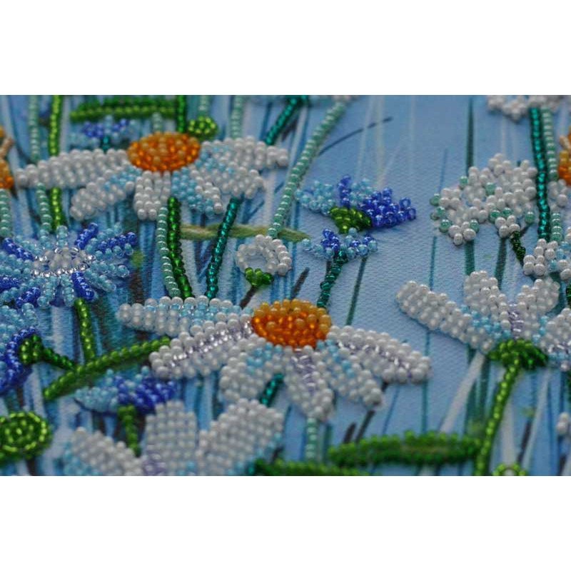 Main Bead Embroidery Kit on Canvas  Abris Art AB-540 Chamomile Etude-1