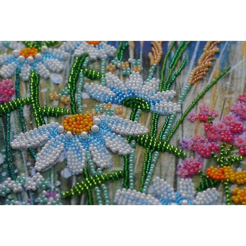 Main Bead Embroidery Kit on Canvas  Abris Art AB-541 Chamomile Etude-2