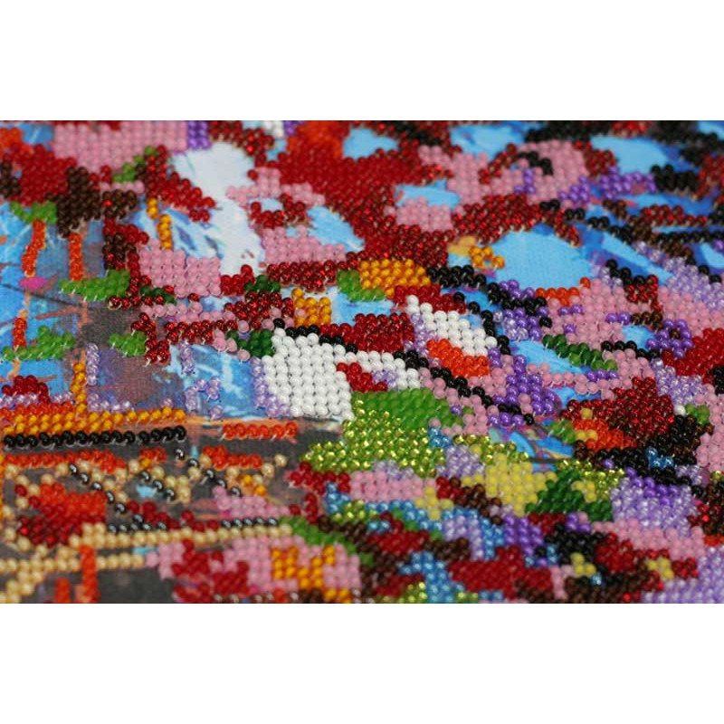 Набор для вышивки бисером на холсте Абрис Арт АВ-547 В красках осени