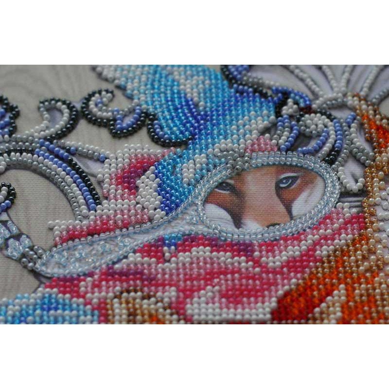 Main Bead Embroidery Kit on Canvas  Abris Art AB-553 Foxy holiday